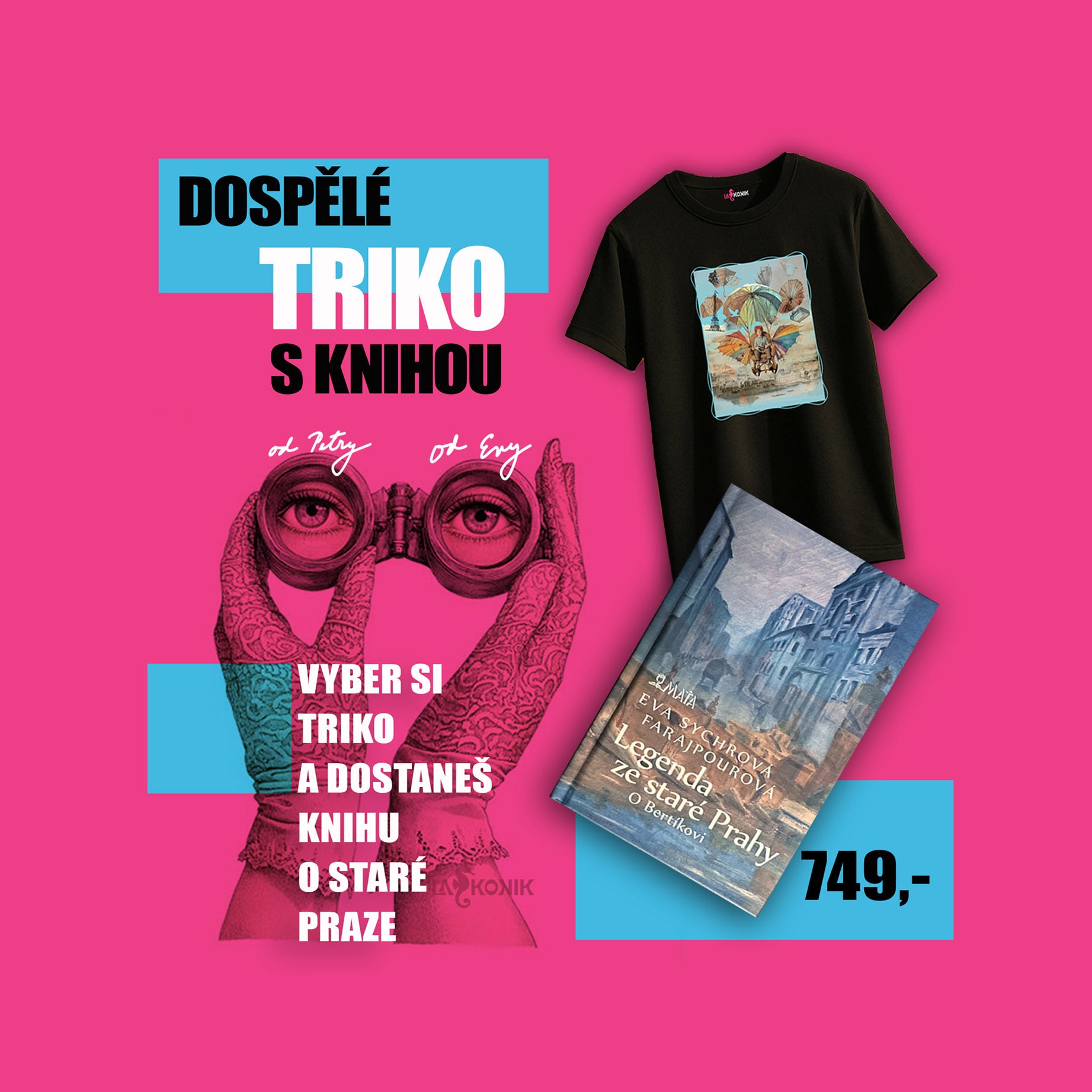 Triko (dospělí) s knihou