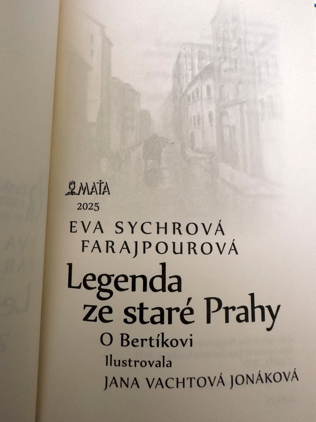 Kniha Legenda ze staré Prahy / O Bertíkovi