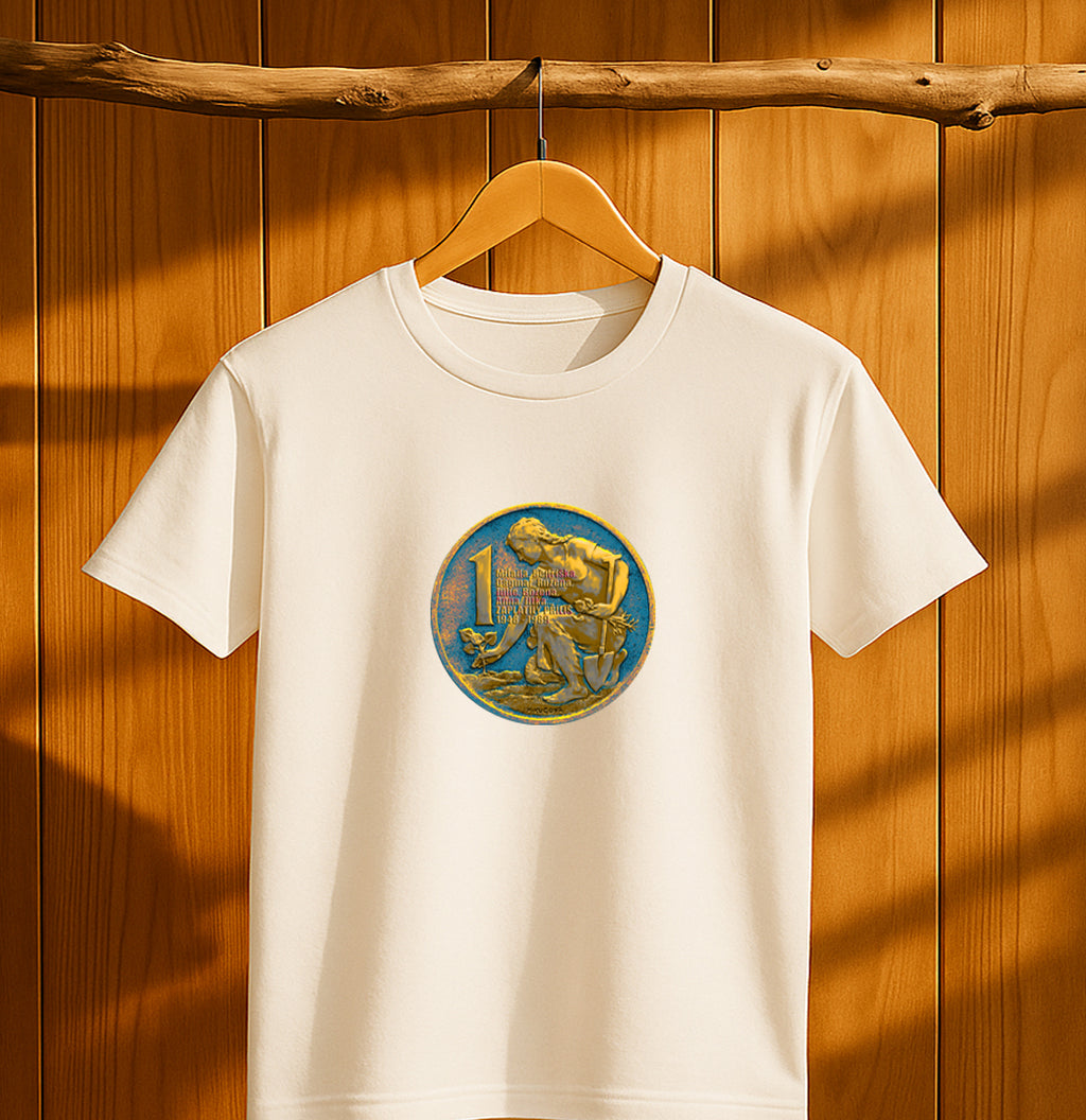 Koruna - modrožlutá/ Premium pánské/ bílé