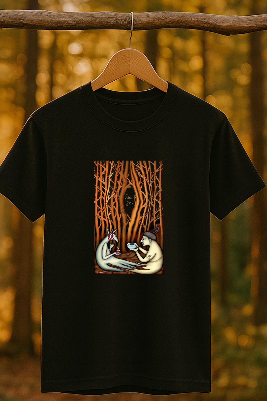 Les - Totem - I see you / Premium tričko dámské/černé