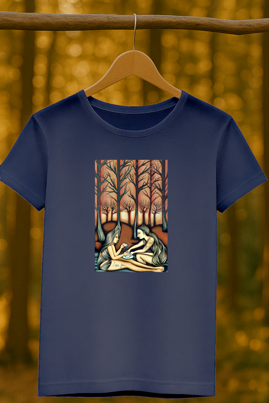 Les - Ritual - I see you / Premium tričko dámské/denim