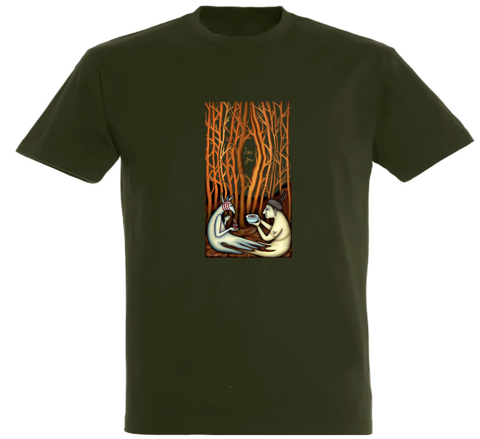 Les - Totem - I see you/ Premium pánské/ zelené-army