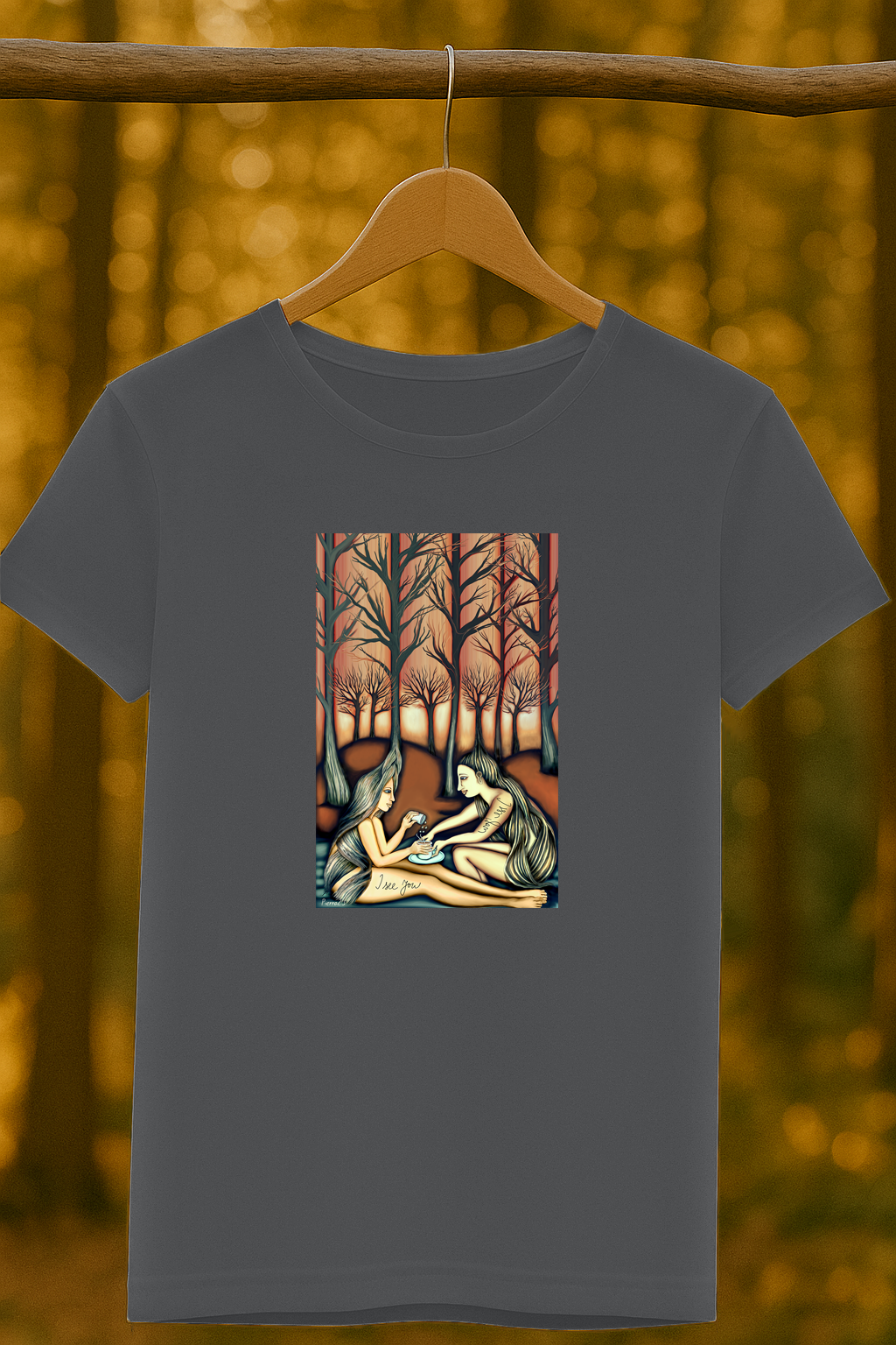 Les - Ritual - I see you / Premium tričko dámské/tmavě šedá