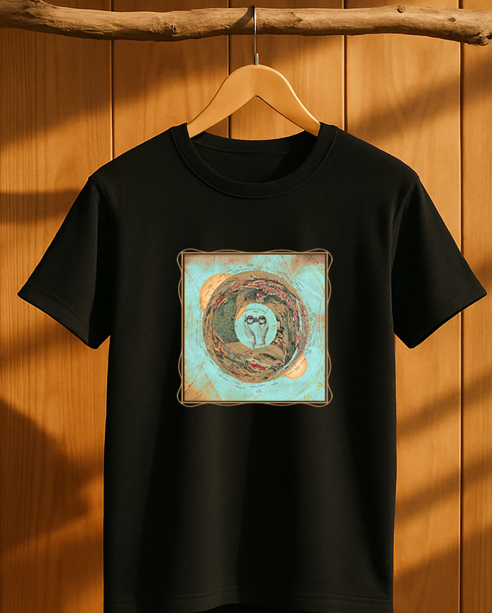 Petřín 1900 - mapa modrá/ Premium pánské - unisex/ černé