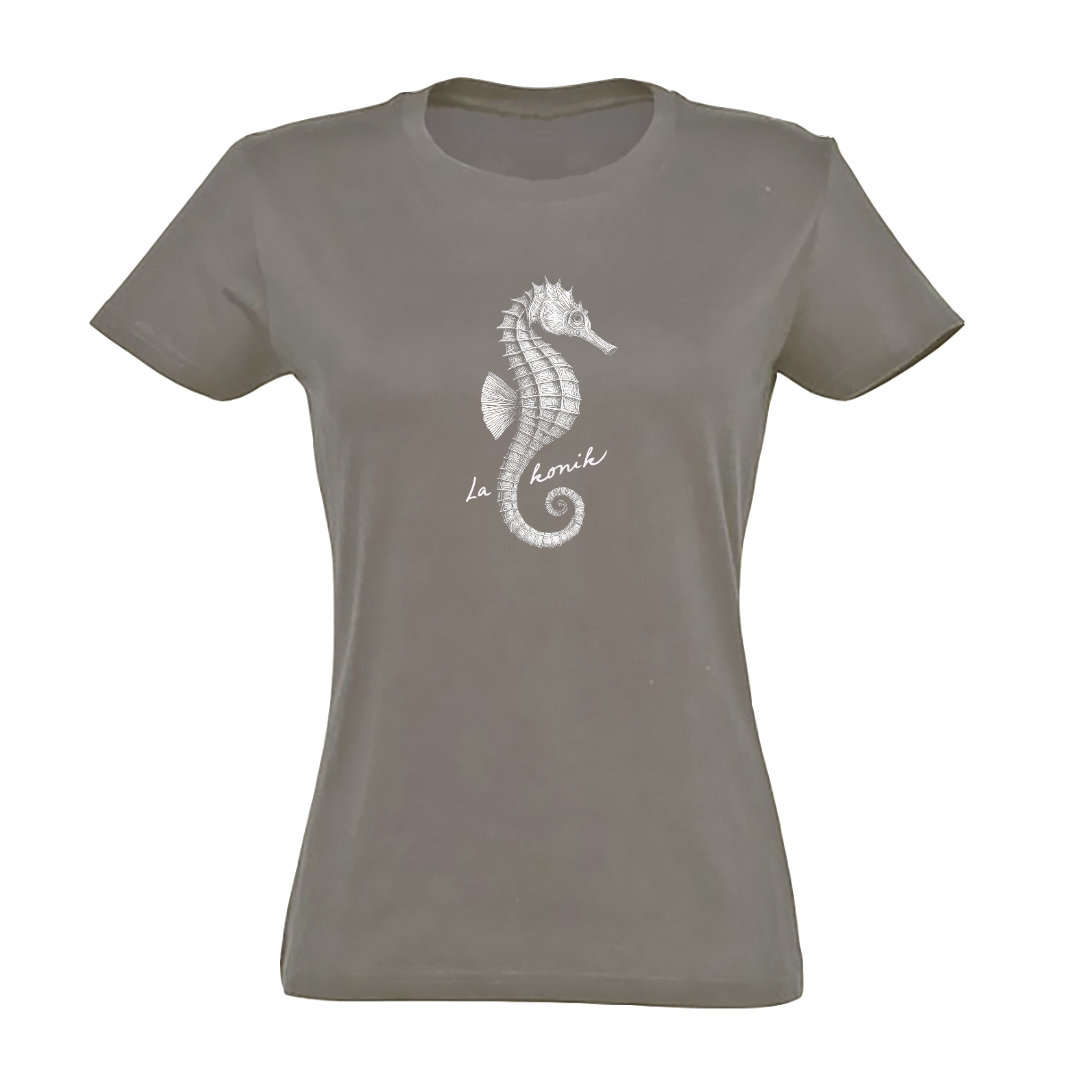 Lakonik/ Premium tričko dámské/khaki