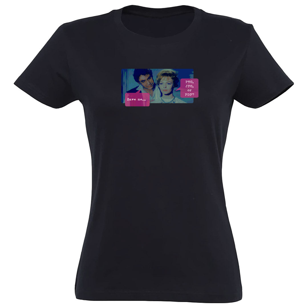Save me / Premium tričko dámské/černé
