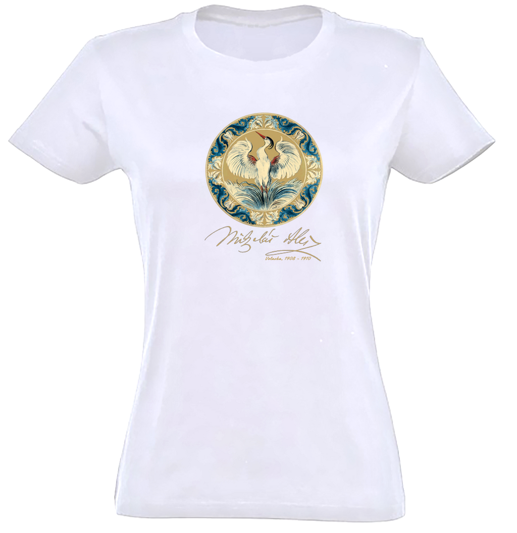 Volavka/ Premium tričko dámské/bílá