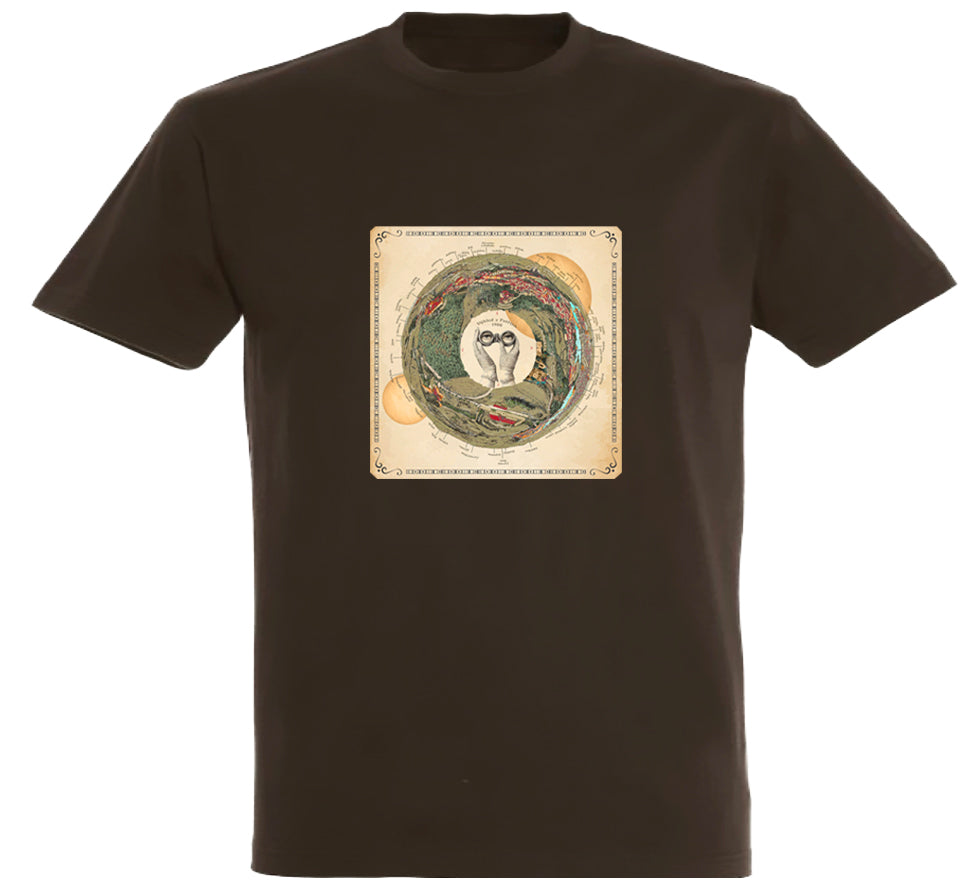 Petřín 1900 - mapa béžová/ Premium pánské - unisex/ hnědá