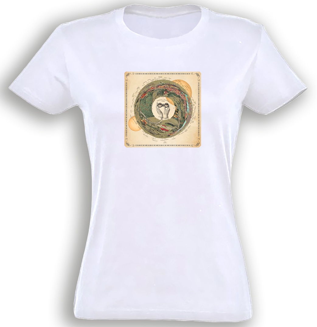 Petřín 1900 - mapa béžová / Premium tričko dámské/bílé