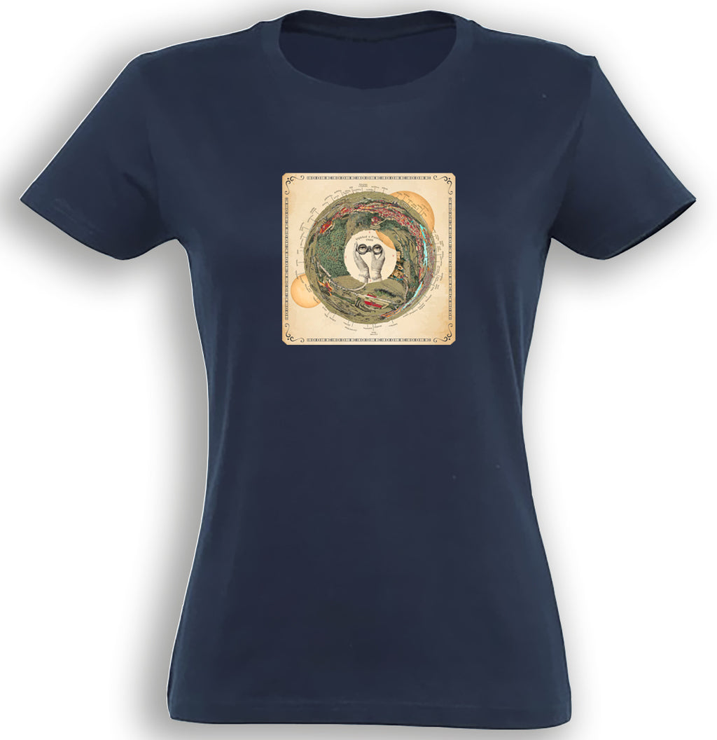 Petřín 1900 - mapa béžová / Premium tričko dámské/denim