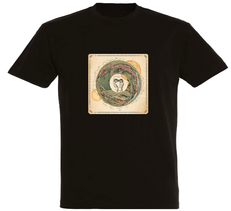 Petřín 1900 - mapa béžová/ Premium pánské - unisex/ černé