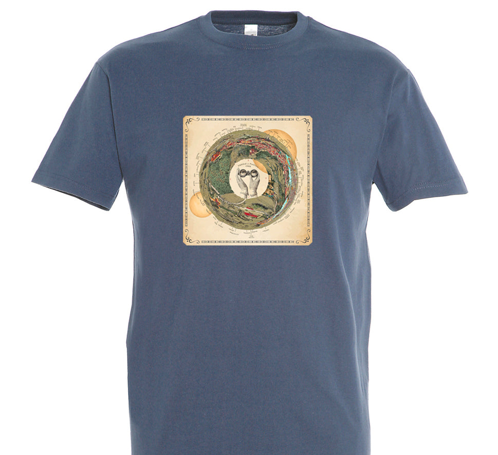 Petřín 1900 - mapa béžová/ Premium pánské - unisex/ denim