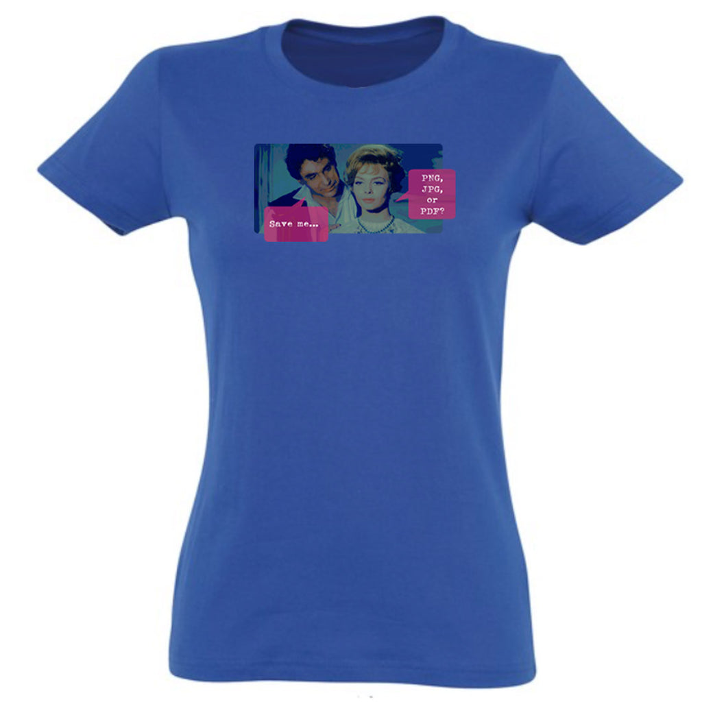 Save me / Premium tričko dámské/královská modř