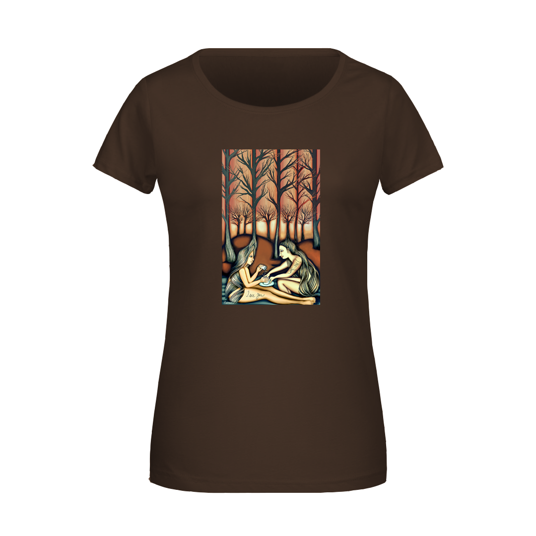 Les - Ritual - I see you / BIO&FAIR trade tričko dámské/hnědé