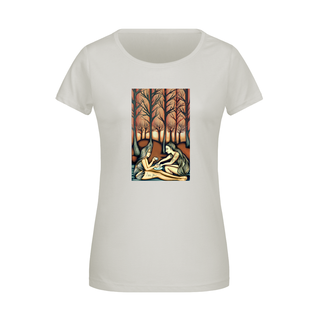 Les - Ritual - I see you / BIO&FAIR trade tričko dámské/světlá natural