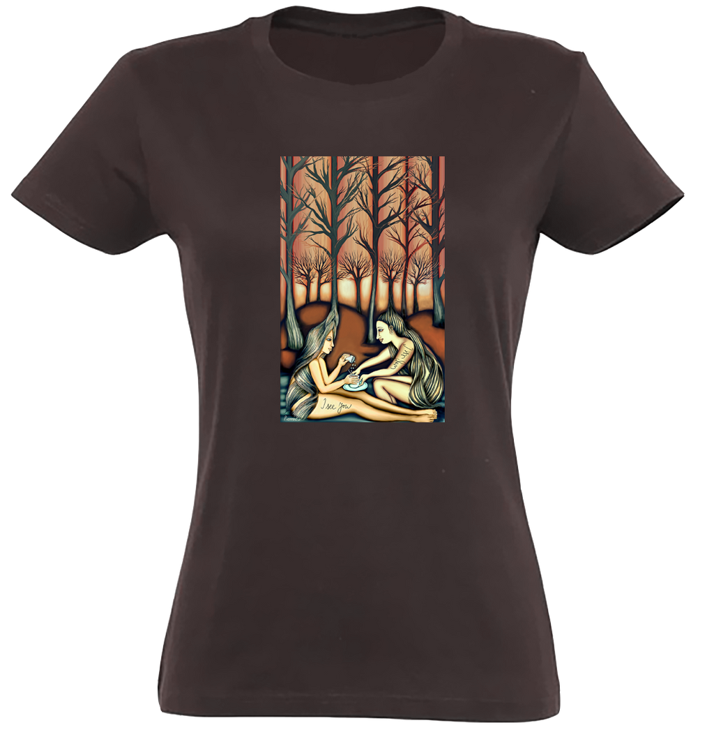 Les - Ritual - I see you / Premium tričko dámské/čokoládová