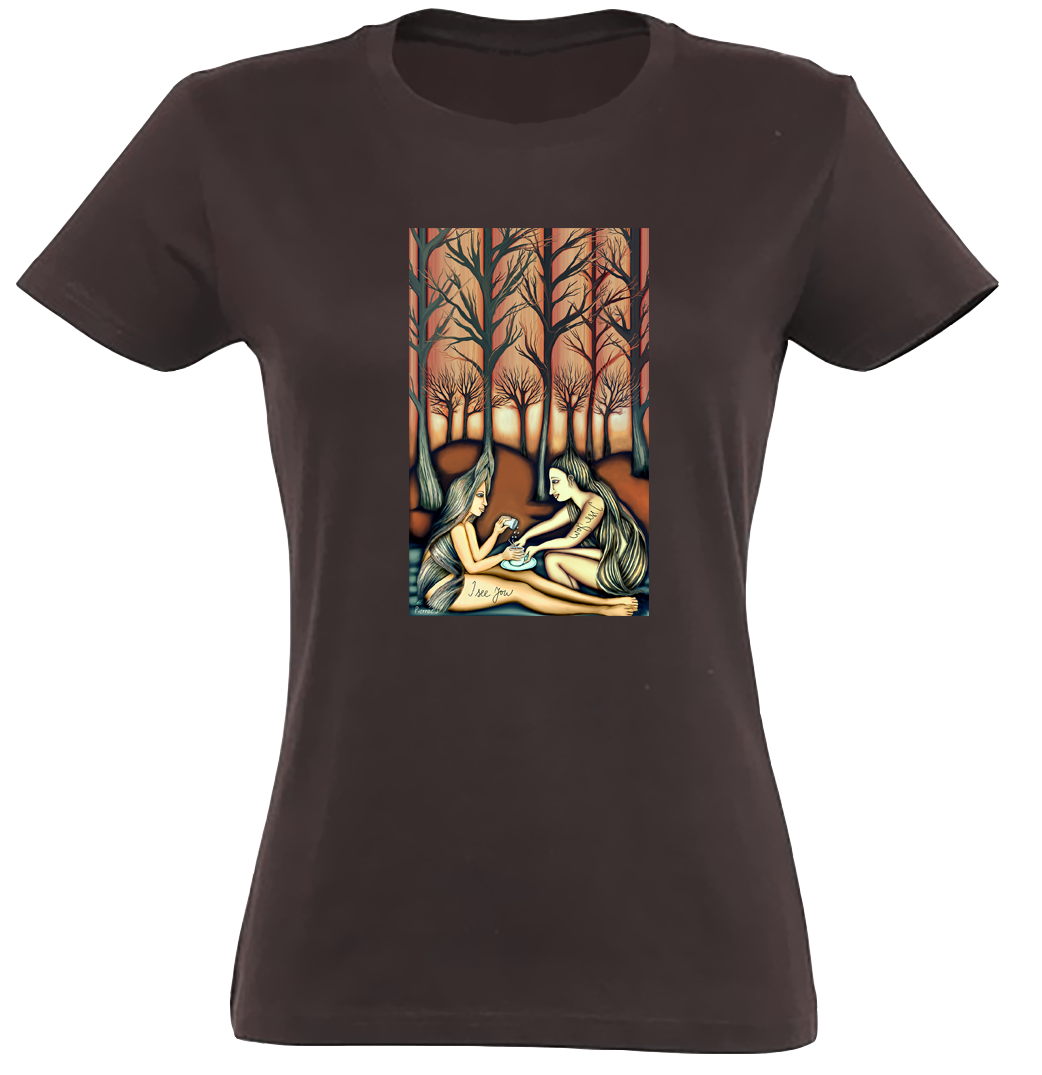 Les - Ritual - I see you / Premium tričko dámské/čokoládová