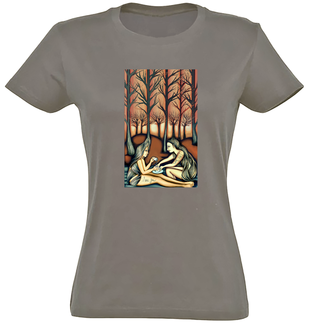 Les - Ritual - I see you / Premium tričko dámské/khaki