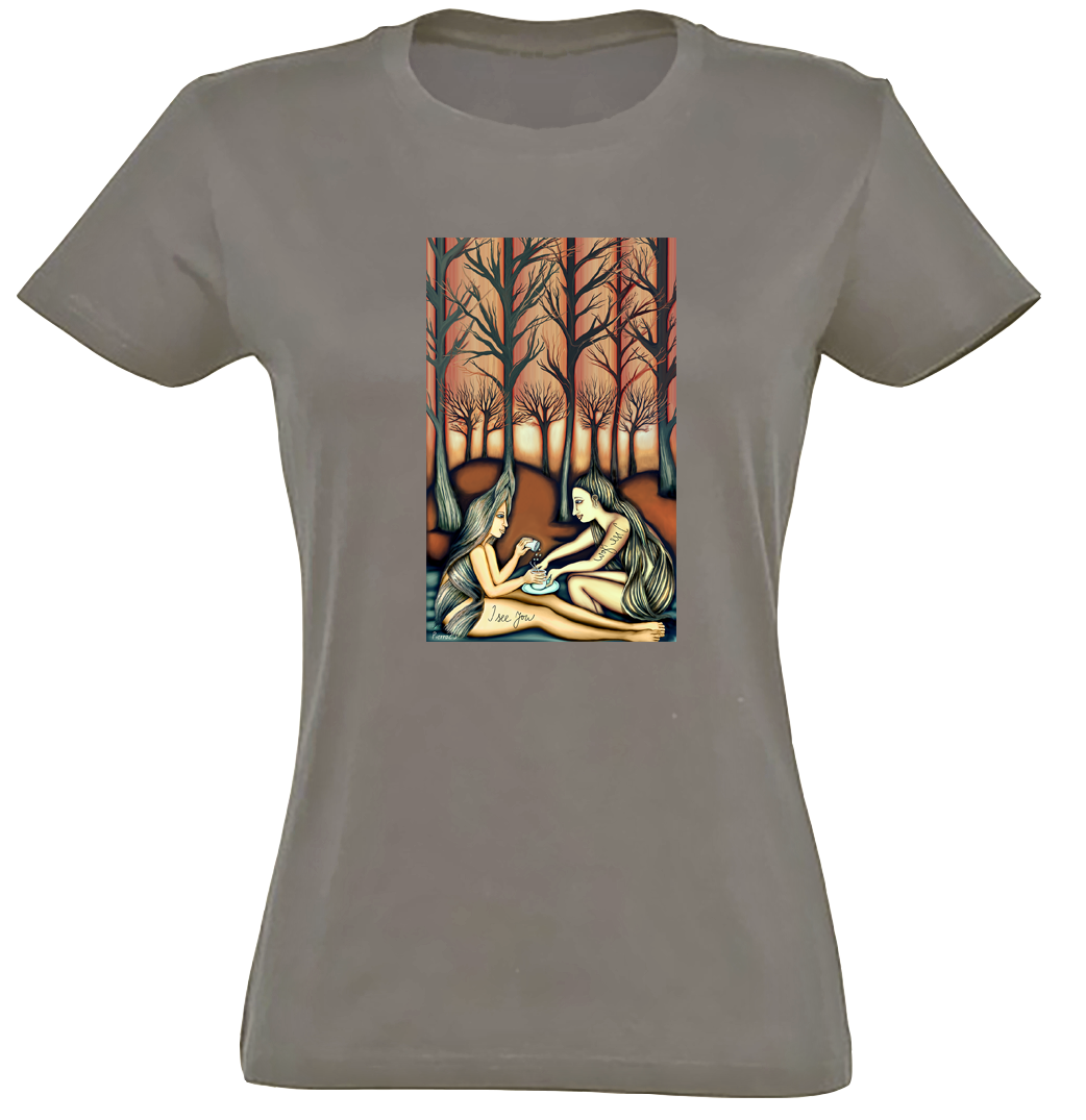 Les - Ritual - I see you / Premium tričko dámské/khaki