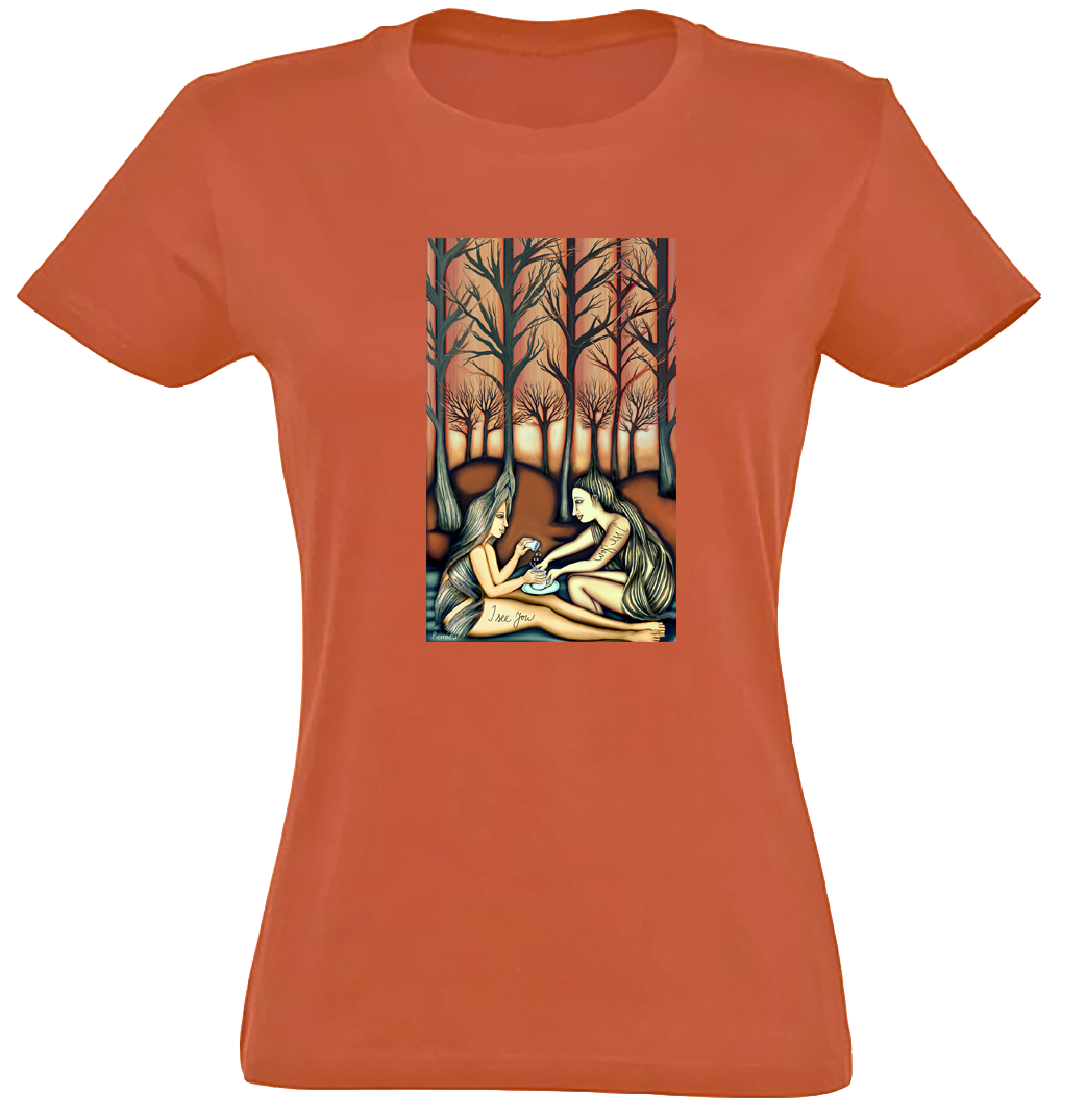 Les - Ritual - I see you / Premium tričko dámské/oranžová